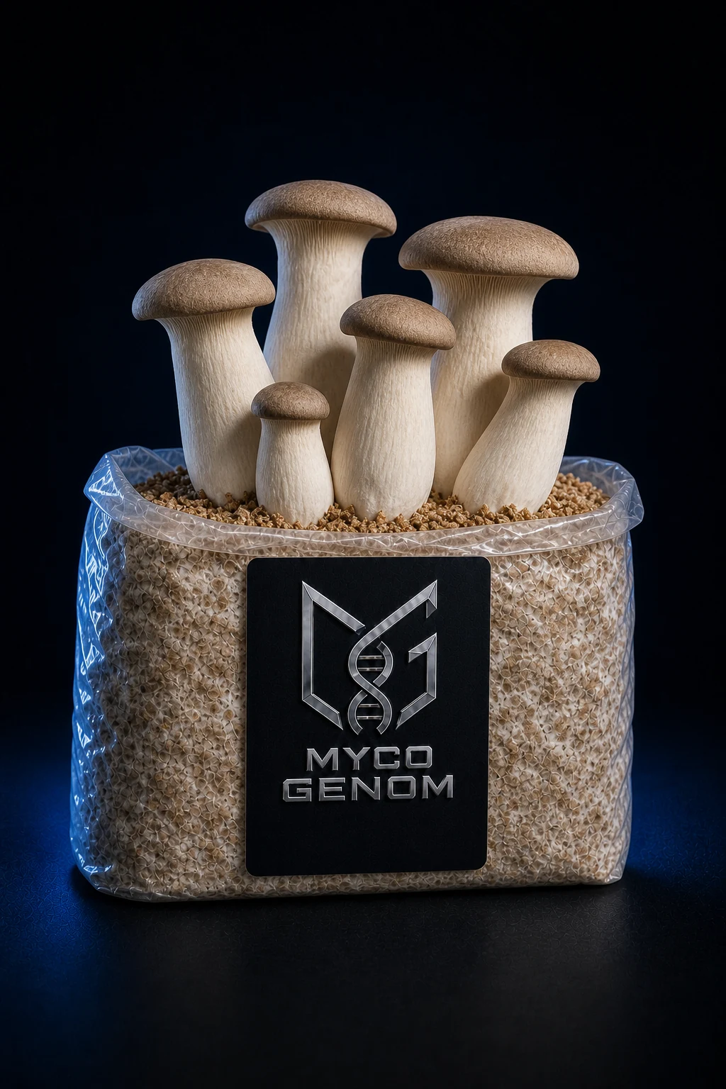 King Oyster ready-to-fruit mushroom growing block
