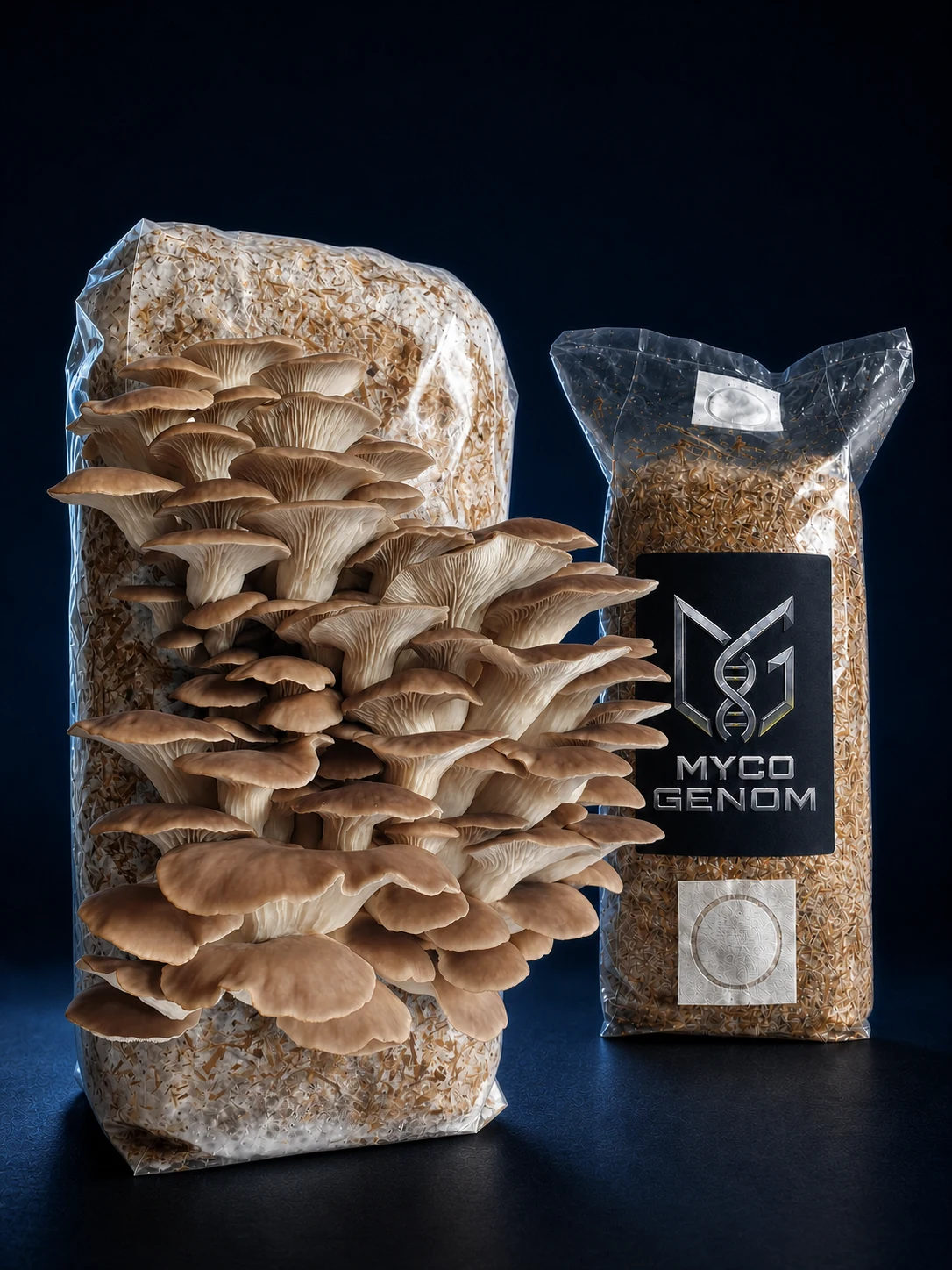 Phoenix Oyster ready-to-fruit mushroom growing block